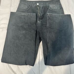 SHEIN Charcoal Relaxed Jeans